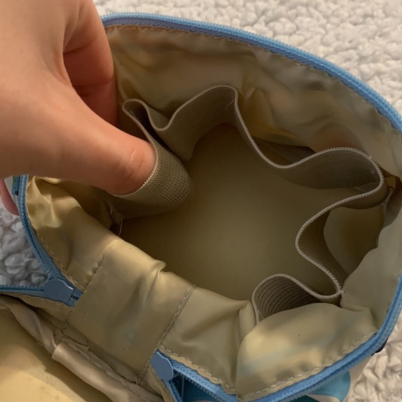 Small Blue Colorful Makeup Bag - Picture 15 of 17